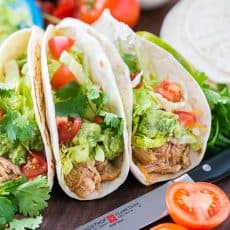 Juicy and Easy Slow Cooker Chicken Tacos Recipe @natashaskitchen