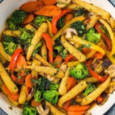 Vegetable Stir Fry in pot